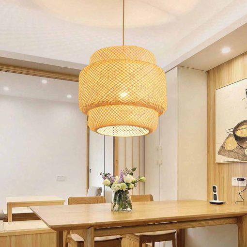 Bamboo Sinnerlig Pendant Lamp Wicker Lantern for Cozy Interiors - Image 15