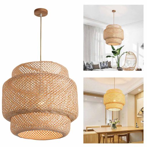Bamboo Sinnerlig Pendant Lamp Wicker Lantern for Cozy Interiors - Image 12