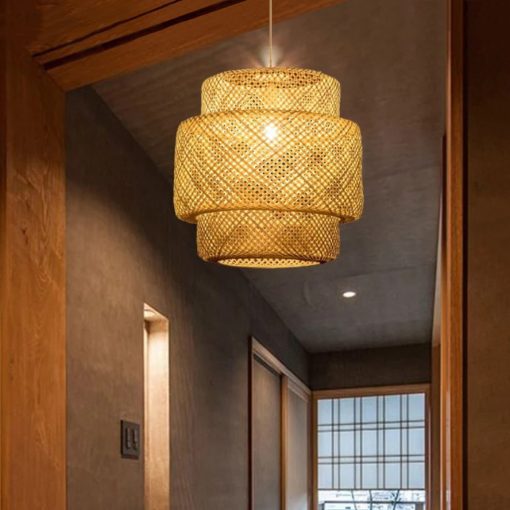 Bamboo Sinnerlig Pendant Lamp Wicker Lantern for Cozy Interiors - Image 11