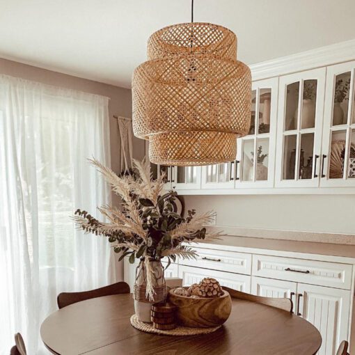 Bamboo Sinnerlig Pendant Lamp Wicker Lantern for Cozy Interiors - Image 7