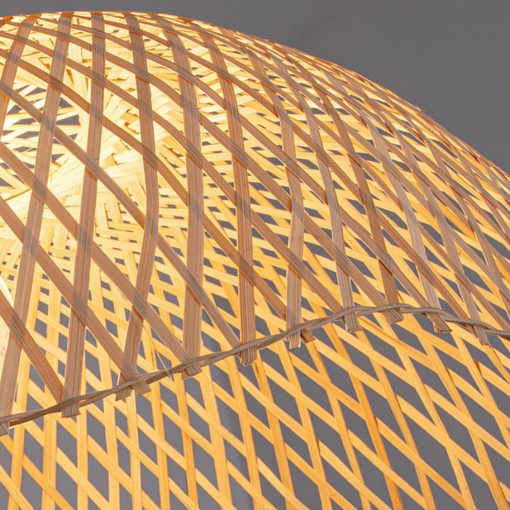 Bamboo Dome Shade Pendant Light for Soft Lighting - Image 4